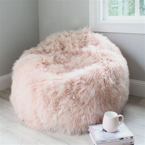 fluffy bean bag cover